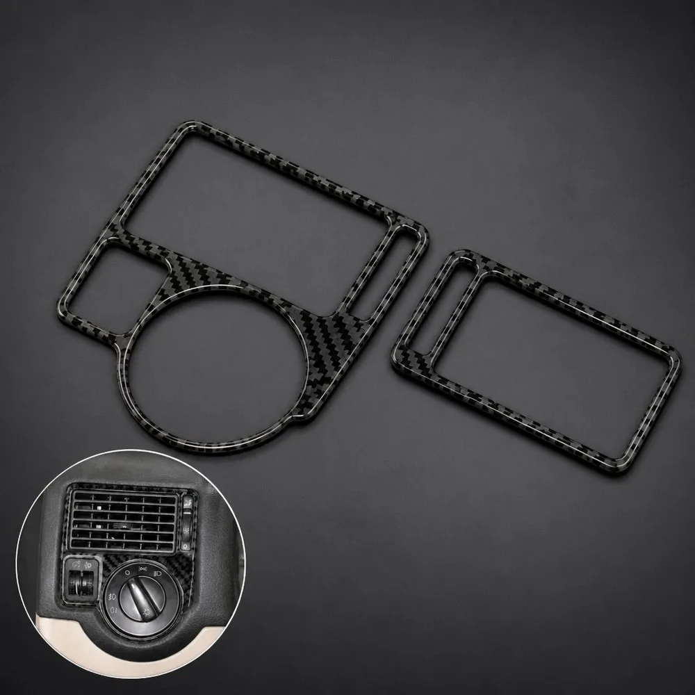 Carbon Fiber Texture Air Vent Trim Cover For VW Golf 4 MK4 1999-2004 Left Right Side Dash Outlet Decoration, LHD RHD Car