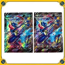 4Pcs Ptcg Pokemon Japanese 4-Piece Greninja Folded Shiny Gauze Anime Game Collection Card Toy