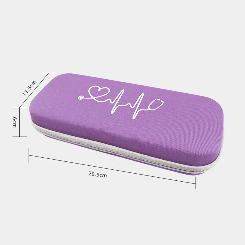 

Portable Multifunctional Empty Non-woven Emergency Bag Stethoscope EVA Hard Shell Storage Bag Home Square Medical Storage Box