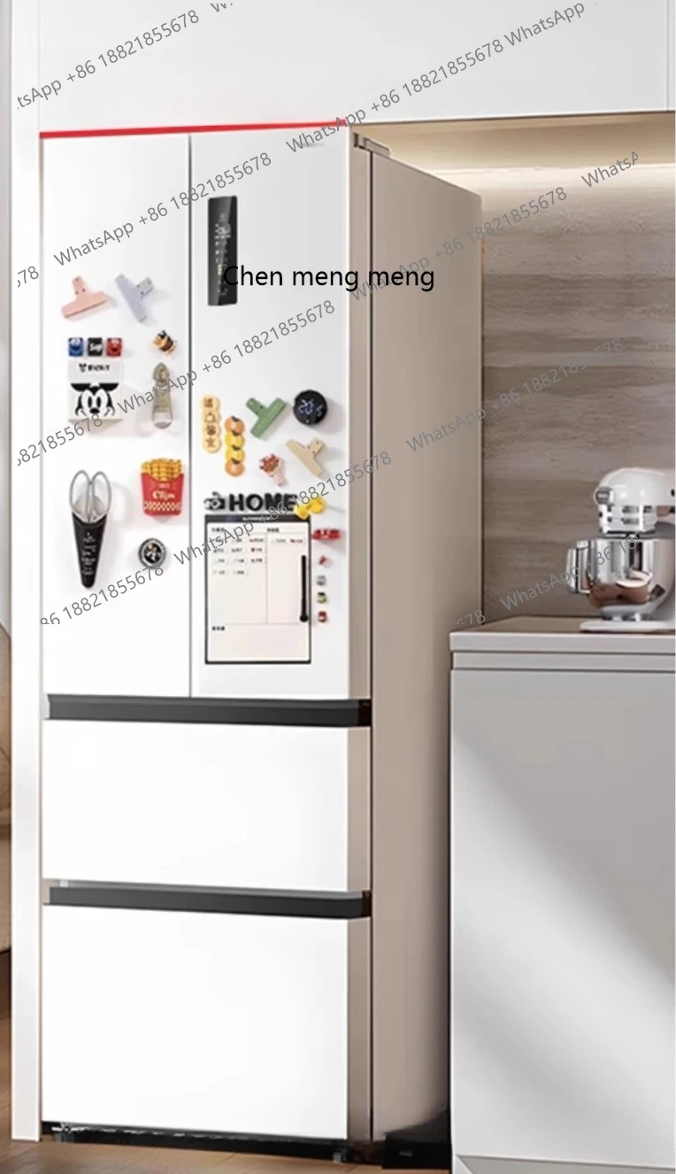 

First-class double frequency conversion air-cooled frost-free French four-door zero-embedded energy-saving refrigerator