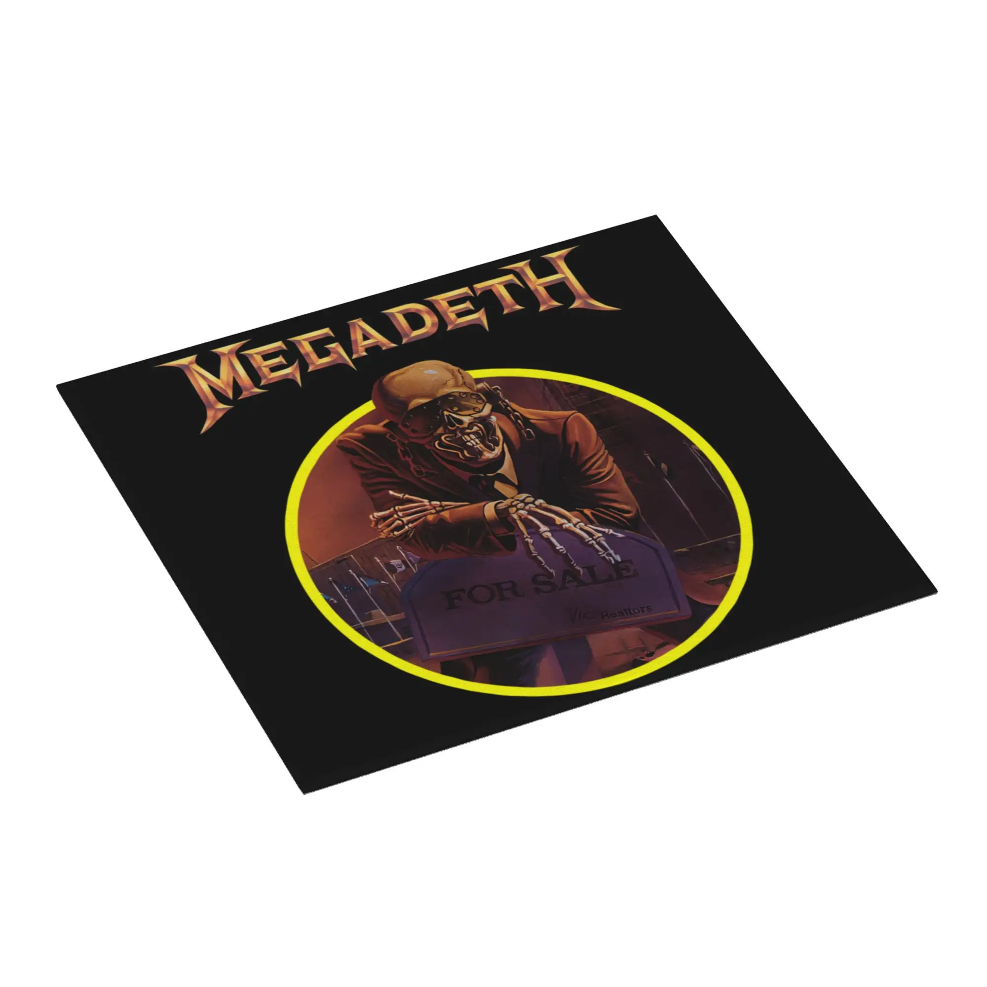 Megadeths Skull Heavy Metal Band Drying Mat For Kitchen Waterproof Non‑Slip Oil Proof Reusable Countertop Protector Mat
