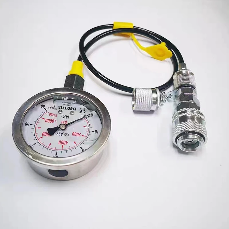 For Caterpillar C/AT Excavator Quick Connector Pressure Gauge Pressure Test hose Connector Hydraulic Pump Test Connector