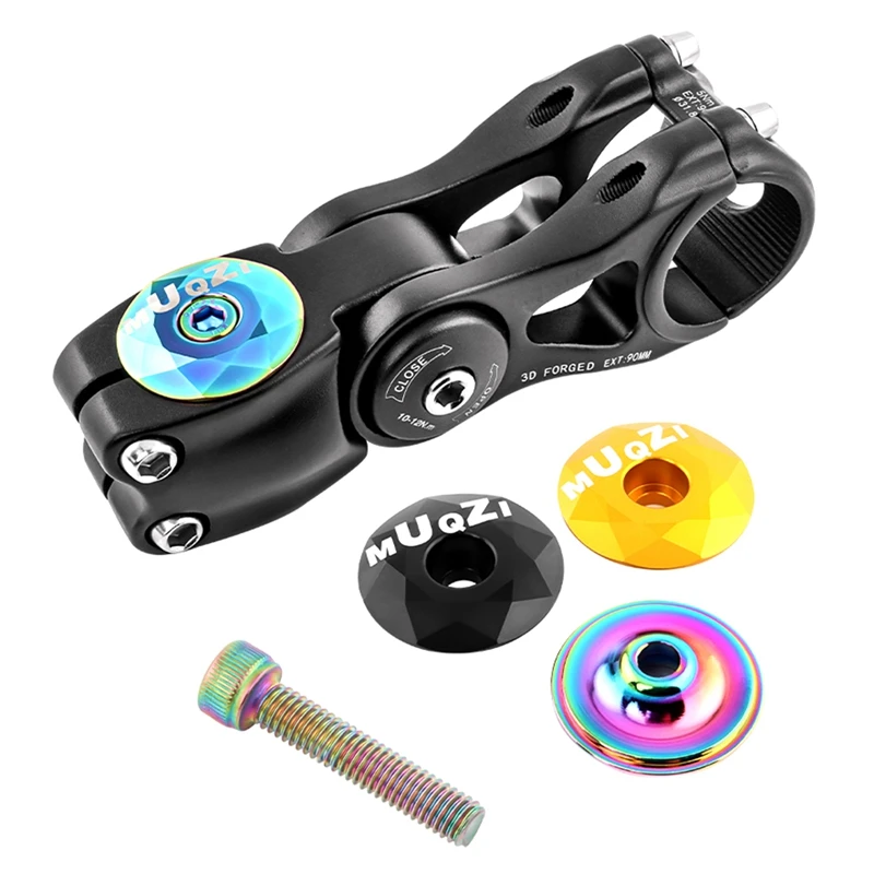 MUQZI Headset Stem Top Cap Bicycle Headset Cover With M6x30mm Screw For MTB Road Folding Bike Accessory