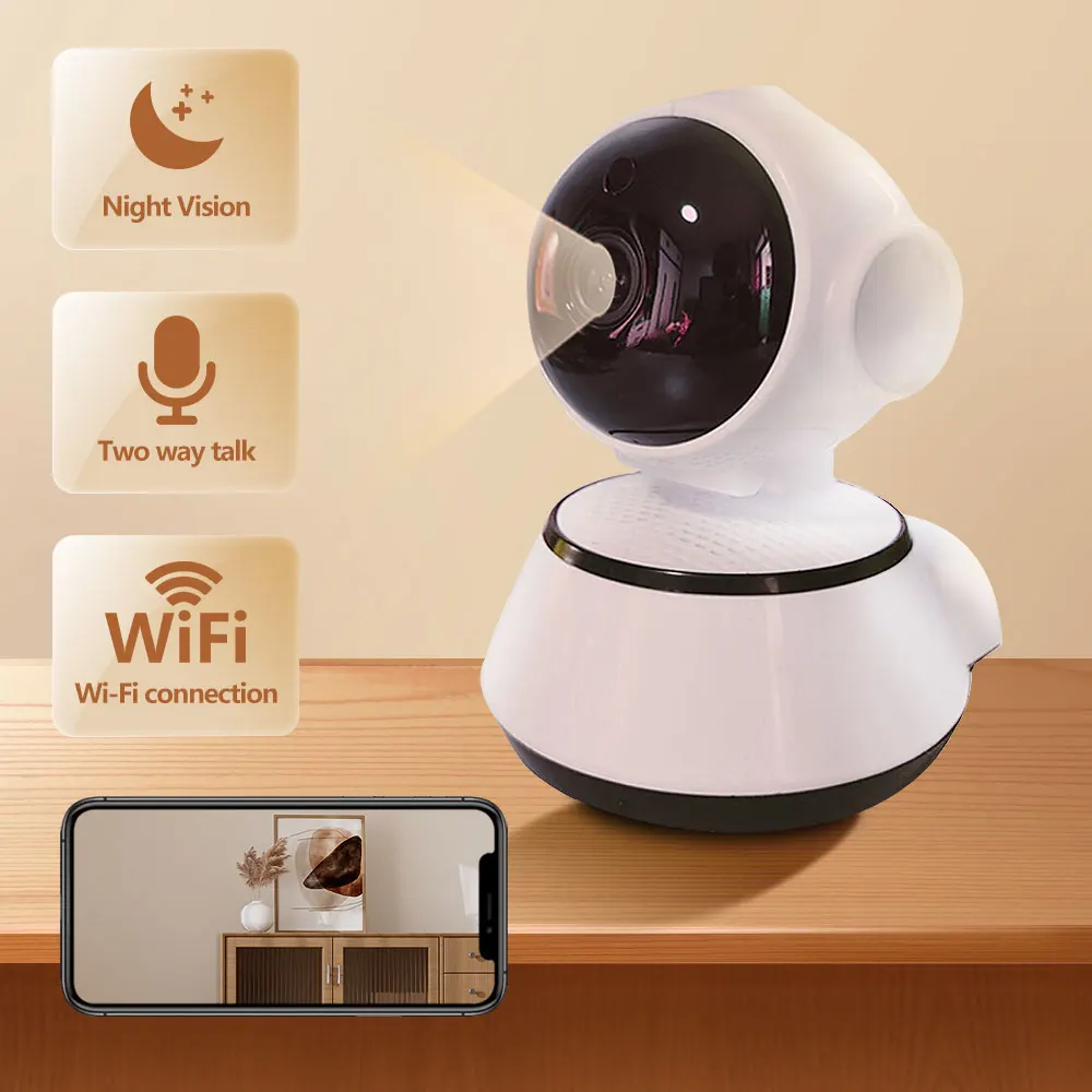 Ip Camera Hd Cloud Smart Home Draadloze Intelligente Automatische Tracking Van Menselijke Bewakingscamera Cctv Netwerk Wifi Camera