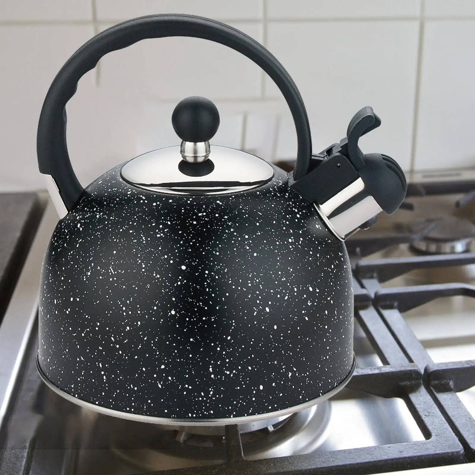 Household Whistling Kettle Cookware Stainless Steel Sounding Kettle for Picnic Kitchen