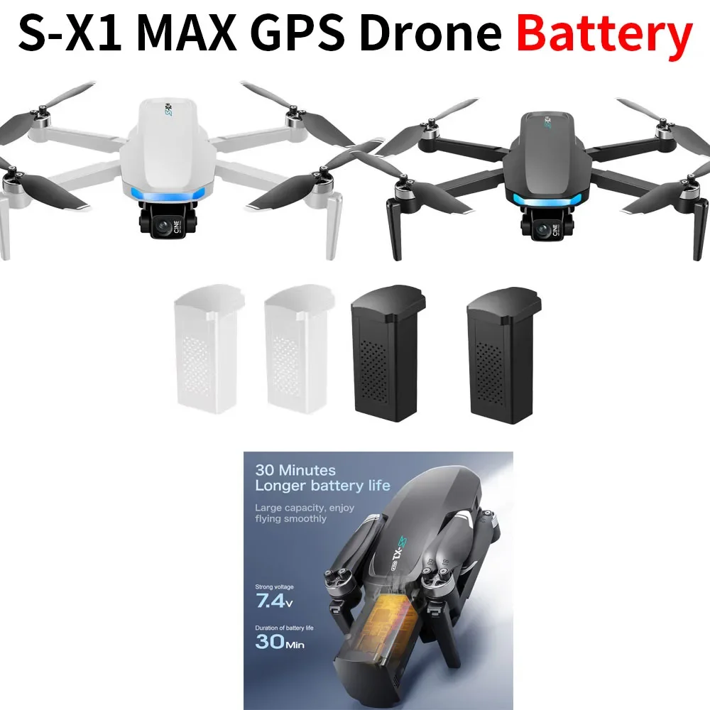 

S-X1 MAX GPS Drone Battery 7.4V 1600mAh Battery for S X1 MAX GPS Drone Parts