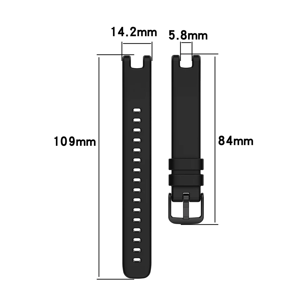 สายนาฬิกาข้อมือซิลิโคนสำหรับผู้หญิงสายรัดสมาร์ทวอท์ชสร้อยข้อมือกีฬาฟิตเนสของ Garmin Lily
