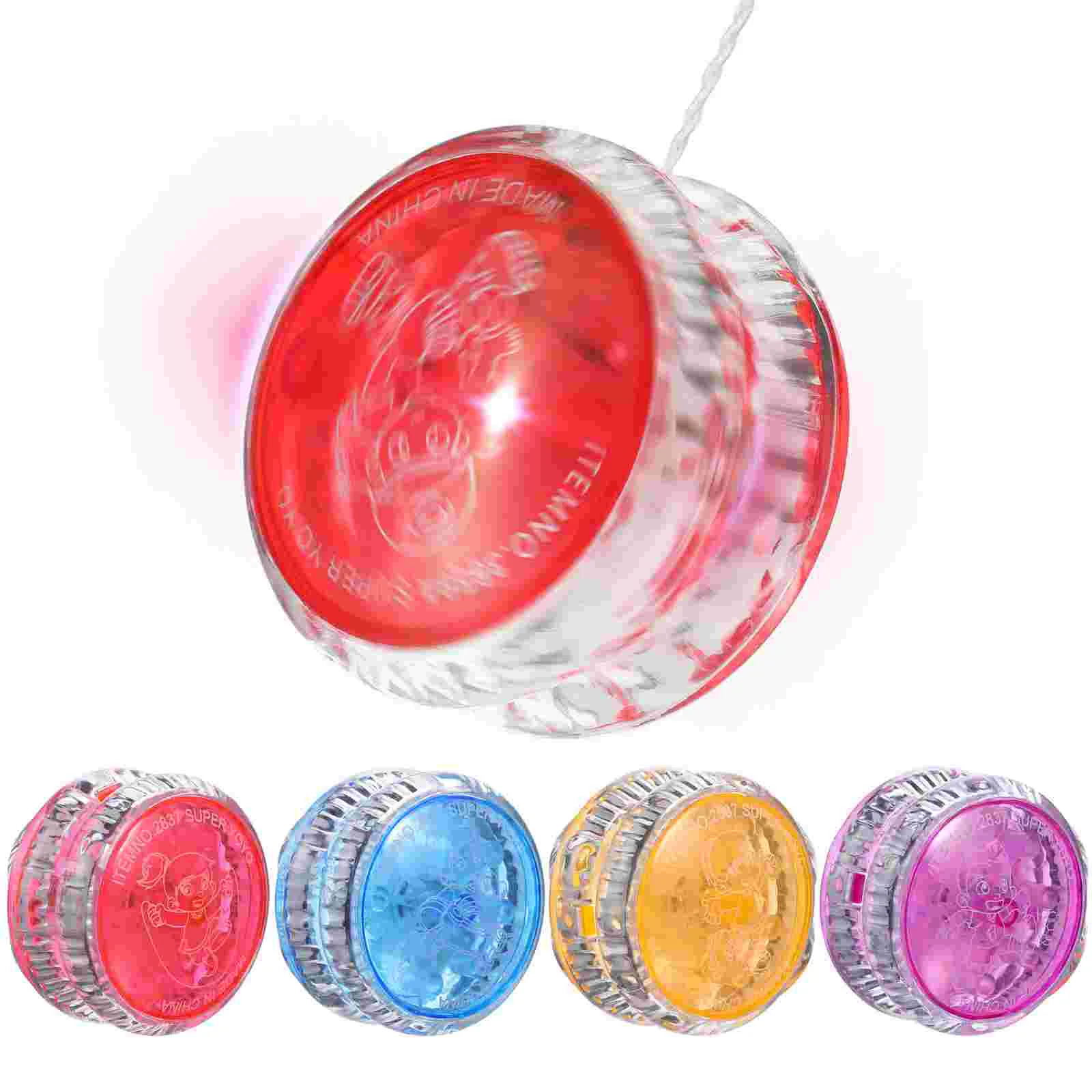 5 ชิ้น Luminous Yo-yo ของเล่นเด็ก LED Ball ของขวัญพลาสติกเด็กเด็ก