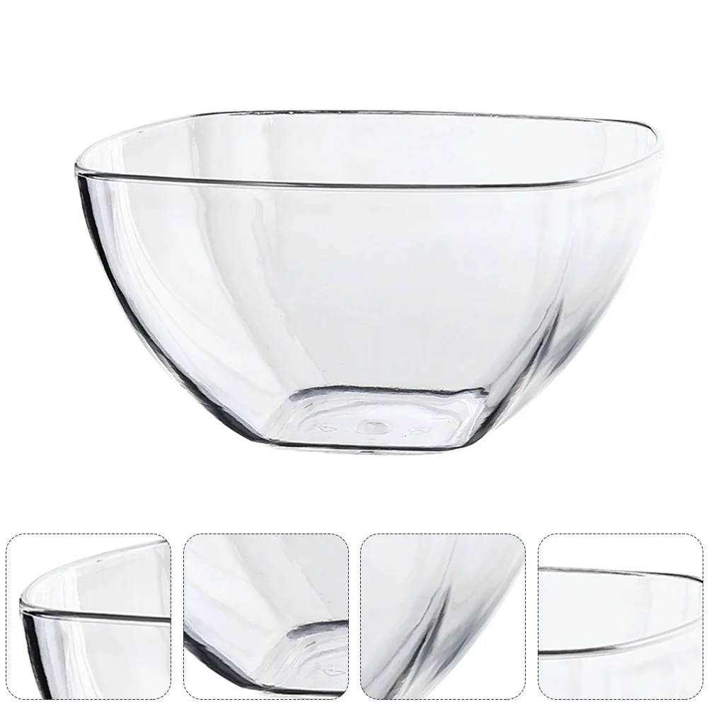 

1pc Large Salad Bowl Cold Vegetable Bowls Clear Acrylic Large Capacity Mixing Serving Bowls Kitchen Barware Stylish Smooth Safe