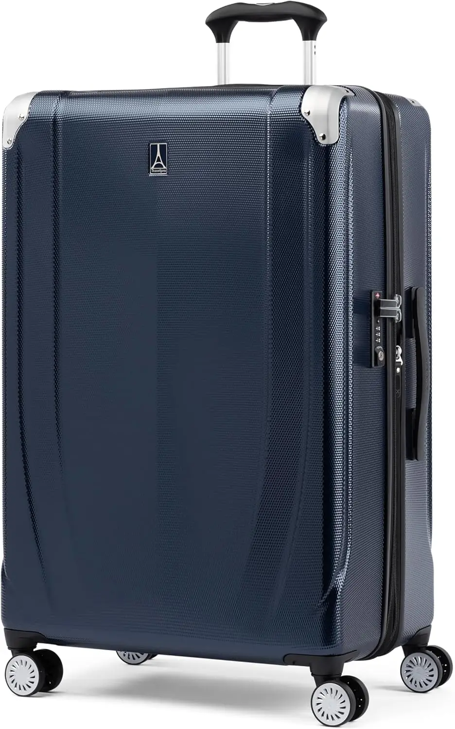 Pathways 3 Hardside Expandable Luggage, 8 Spinner Wheels, Lightweight Hard Shell Suitcase, Checked Large 28 Inch, Royal Blue