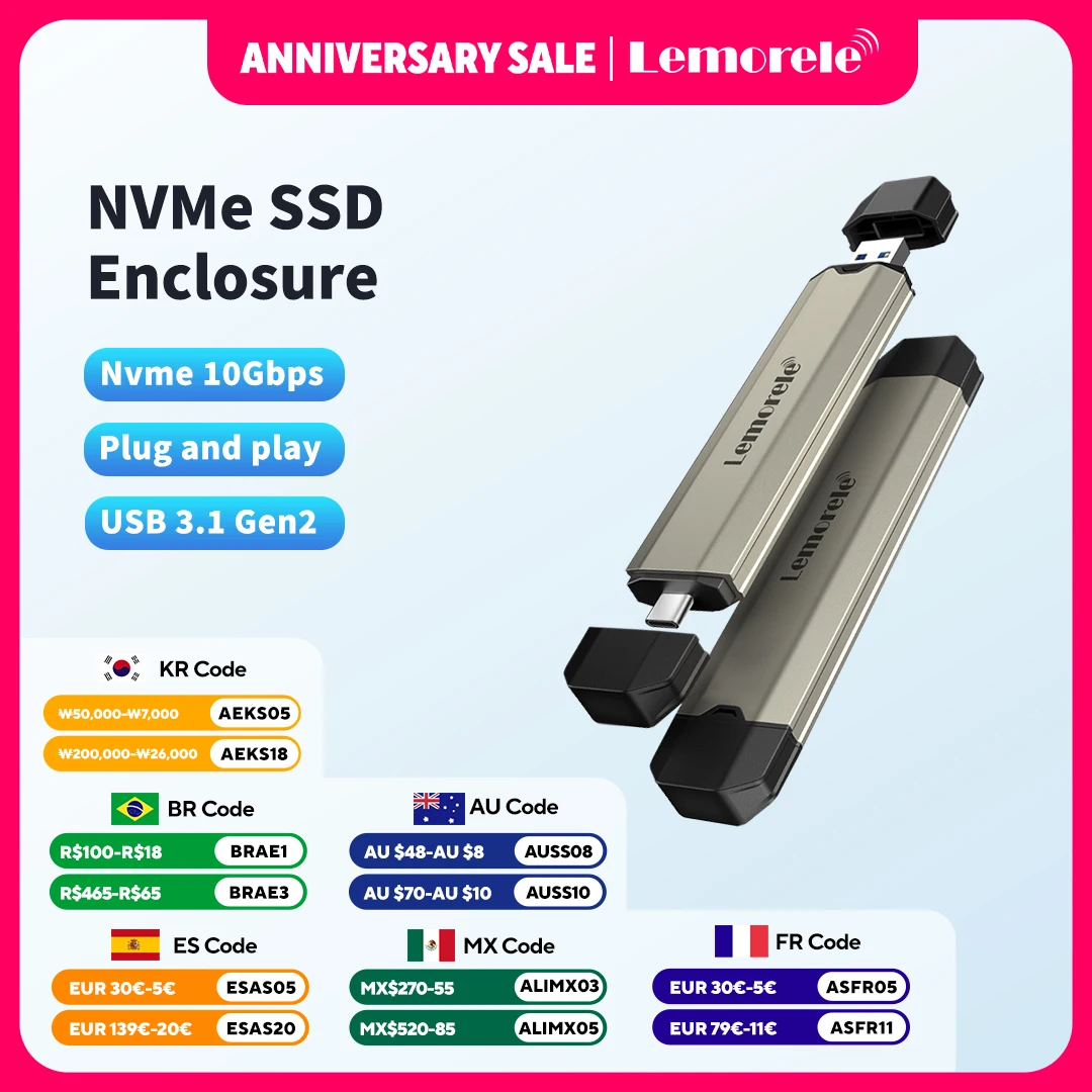 Lemorele M2 Ssd Cas…