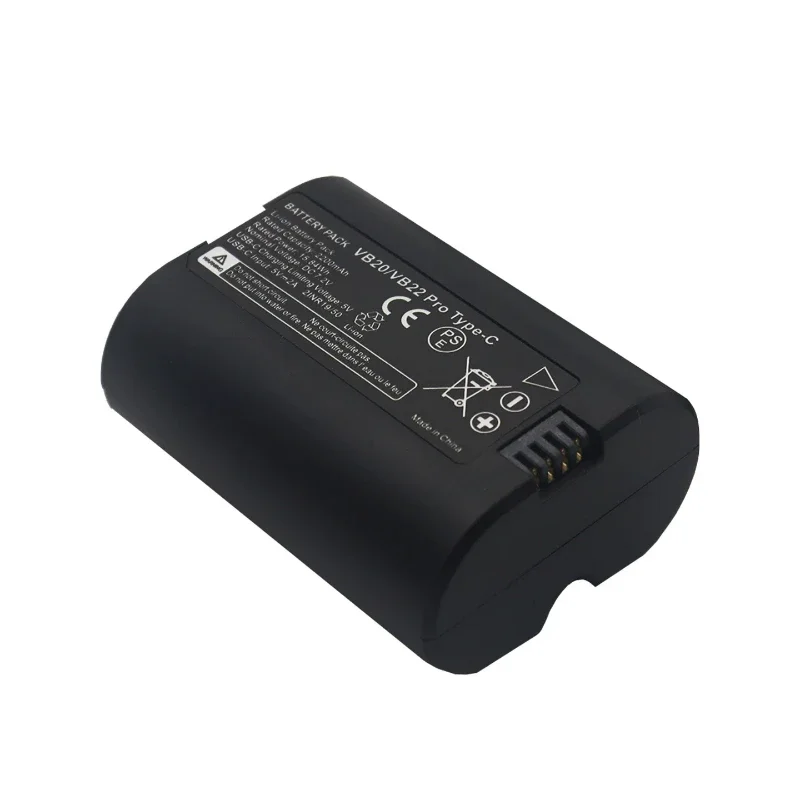 VB20 VB22 Type-C Replacement Li-ion Battery 7.2V 2200mAh for Godox V350 V350S V350F V350C V480 Camera Speedlite
