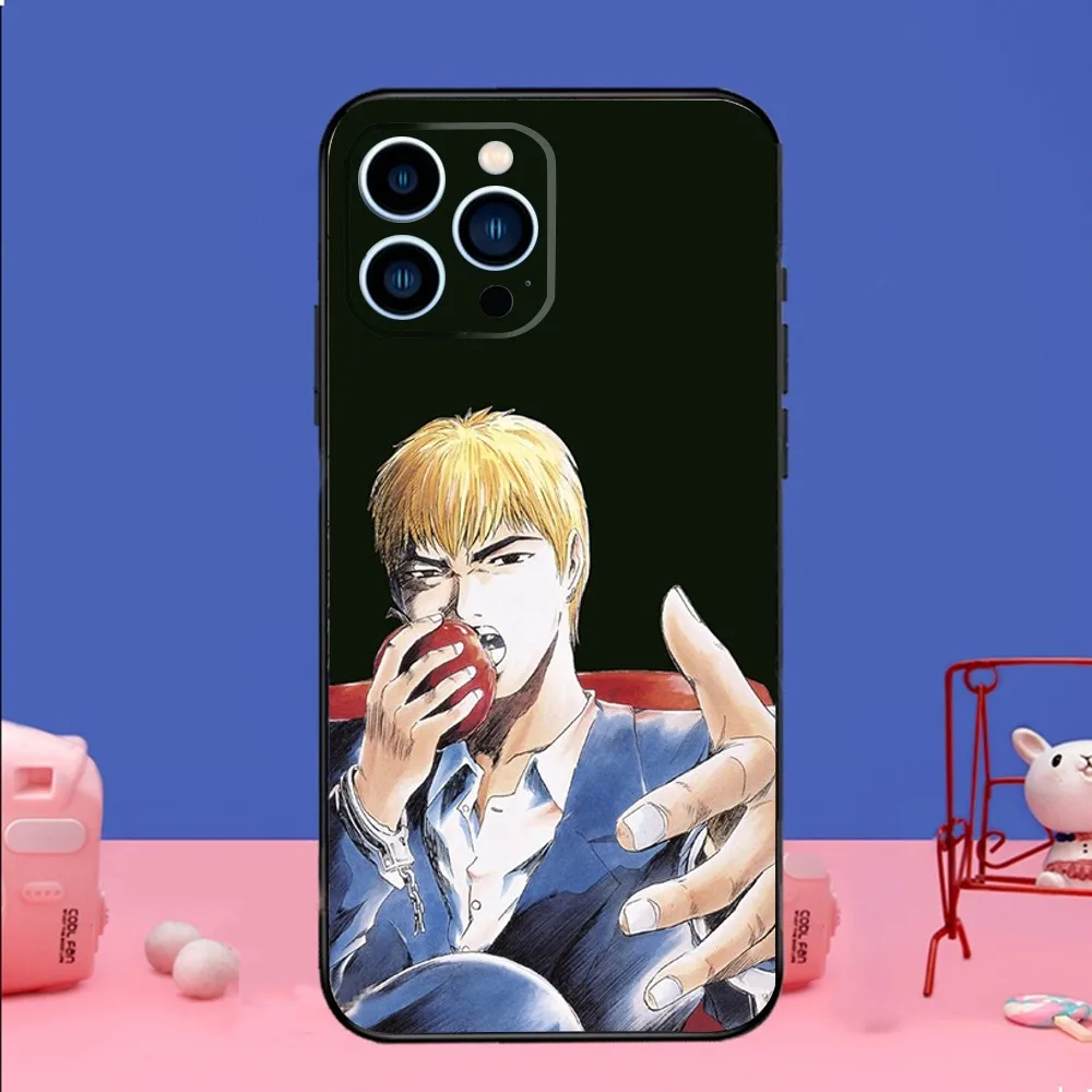 G-GTO Great Teacher Onizuka Phone Case For iPhone 14,13,12 Mini 11 Pro XR,X,XS,MAX 6S,7,8 Plus Silicone Cover Soft black