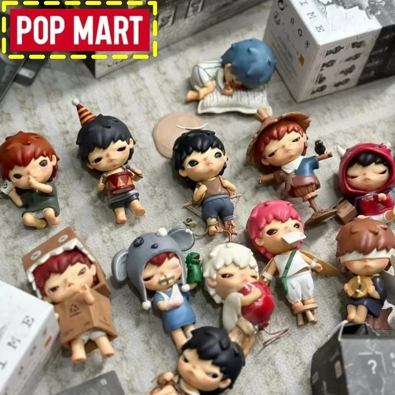 

Genuine Pop Mart Hirono The Mime Series Blind Box Pvc/Abs Art Figurine Hirono Fans Hirono Dramatic Pose Figurine Gifts