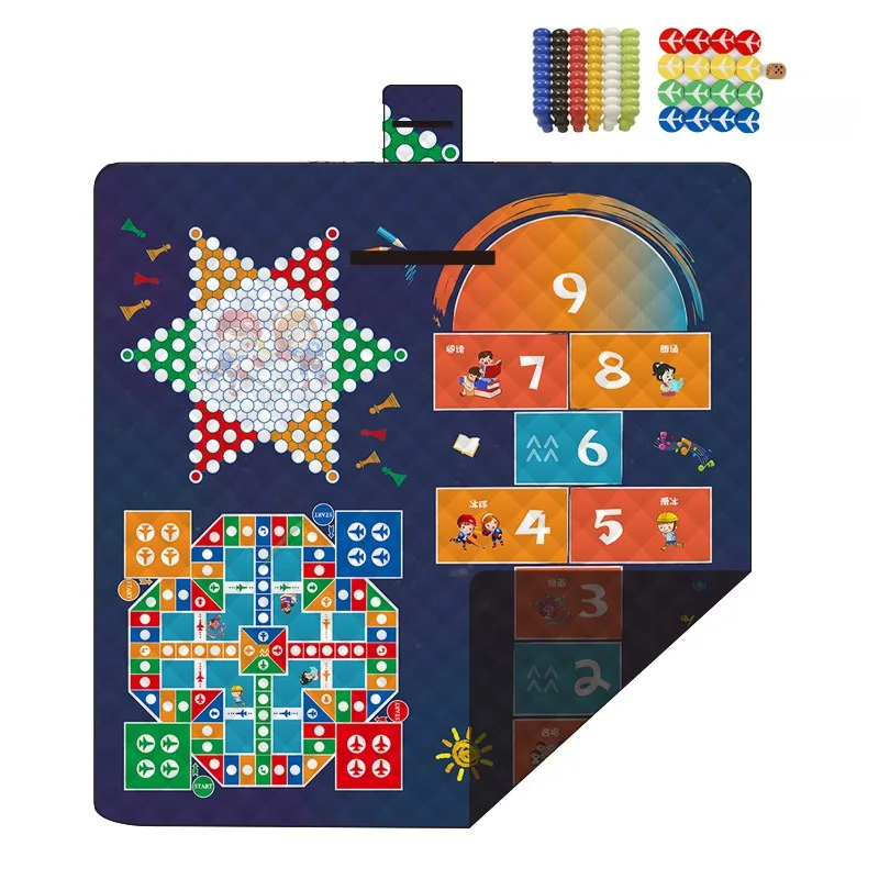 Alfombra de pícnic Oxford impermeable, esterilla de viaje ultrasónica, gruesa, para acampar al aire libre, ultraligera, Natural, accesorios de senderismo