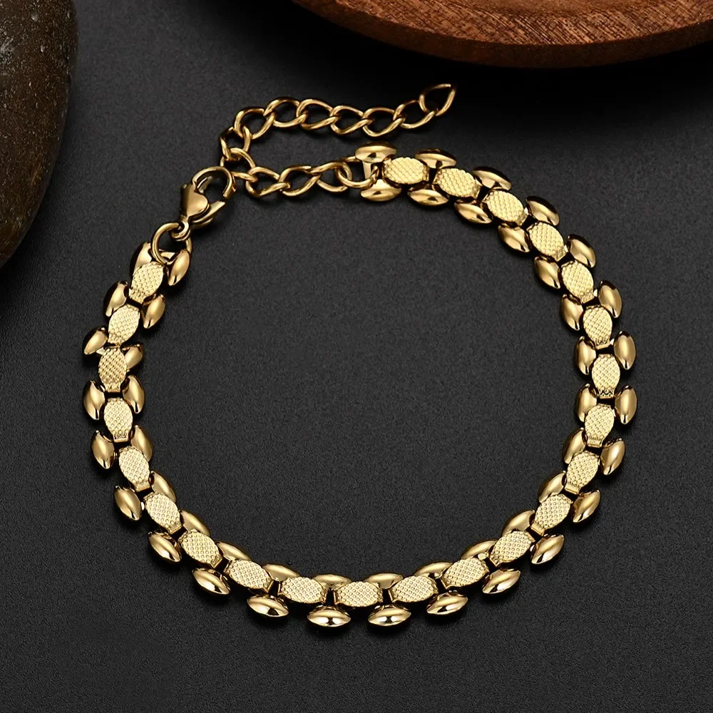 Wholesale 18k Gold color Silver Plated Bracelets for Men Women Elegant fashion Jewelry Wedding Party Christmas gift 18+5cm