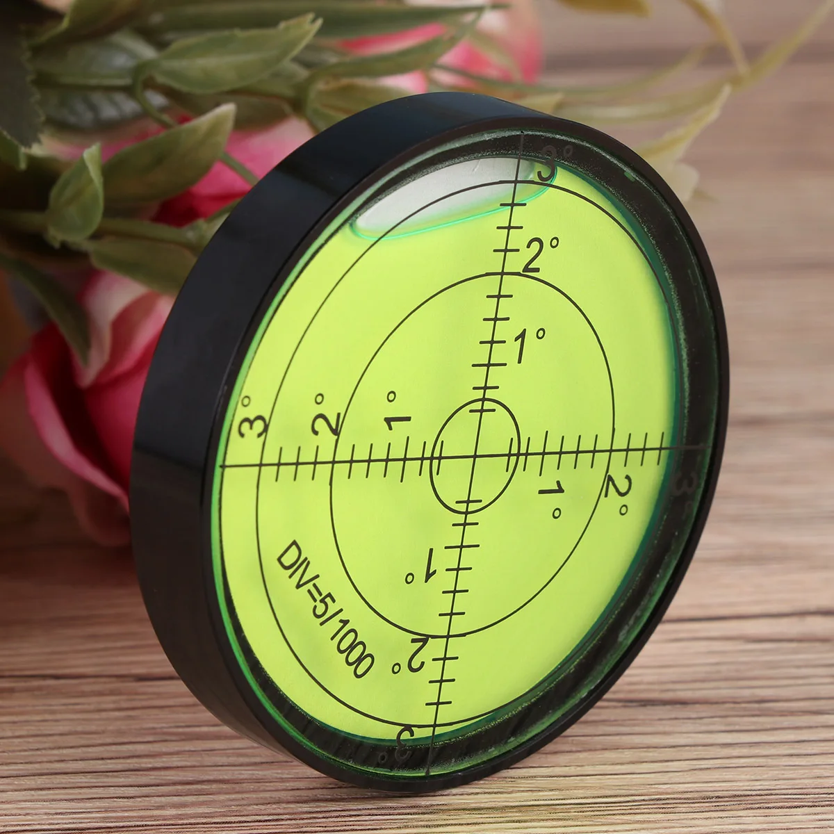 1pcs Circular Bubble Level Small Spirit Level For Horizontal Measurement Durable Plastic Tool Engineering Surveying Use Drawing