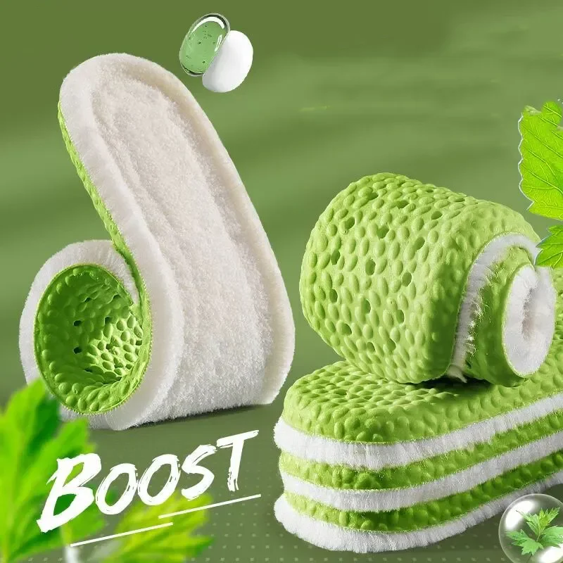 Warm Insoles for Shoes Winter Antibacterial and Deodorant Memory Foam Shoe Pads Women Men Breathable Sports Shoes Inner Sole image 2