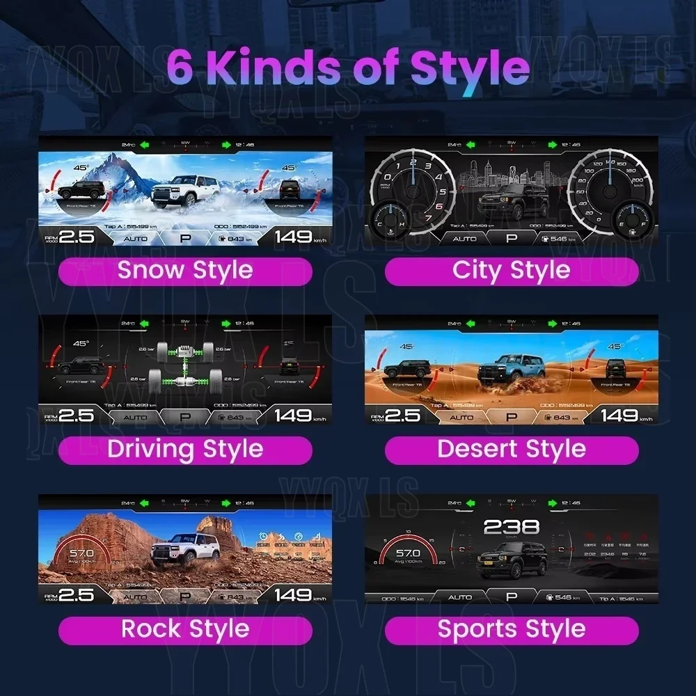 Car Digital Cluster Virtual Cockpit For TOYOTA LAND CRUISER Prado 150 2010-2020 Auto Meter Screen Head Unit Upgrade Instrument