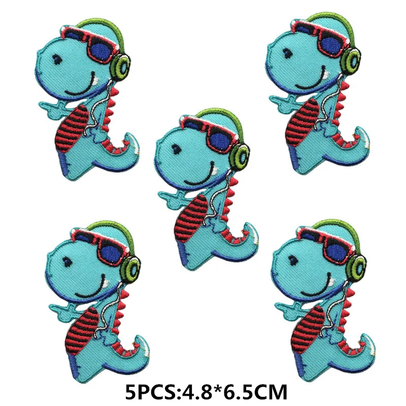5 teile/los Cartoon Katze Applique Stickerei Patches Für Kleidung Aufkleber DIY Tier Patch Eisen Auf Patches Auf Kleidung – Detail 5