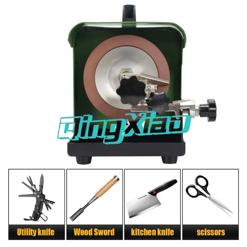 Household Electric Knife Scissors Sharpener High Precision Multi Function Grinder With Diamond Wheel For Kitchen Tailoring
