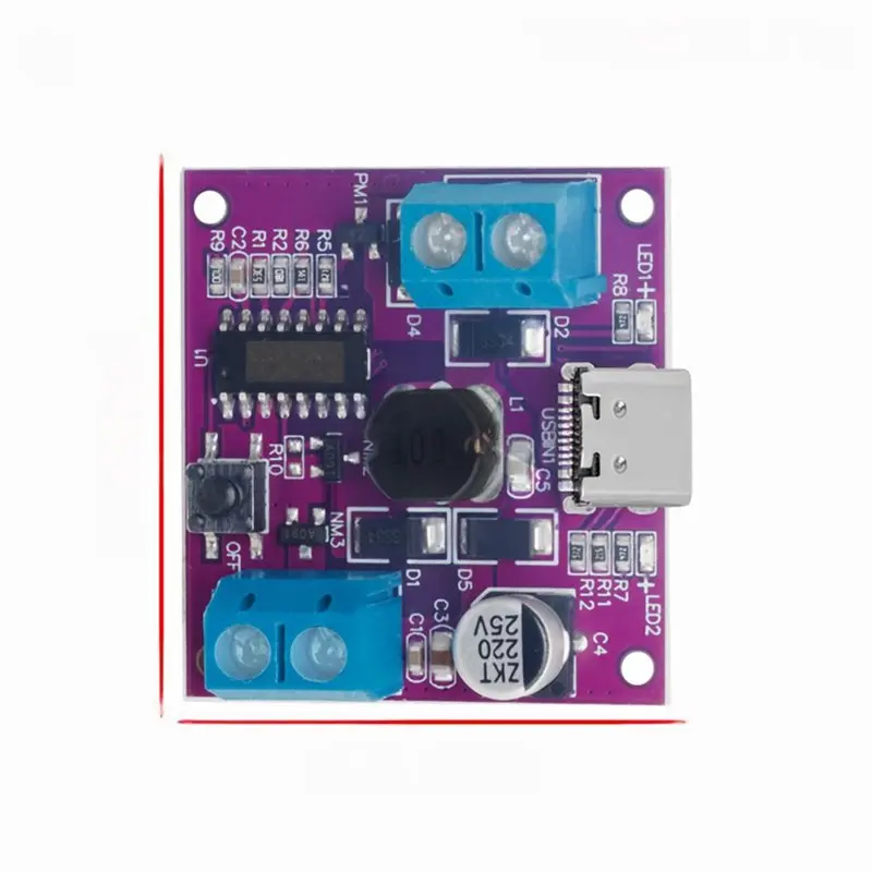 DC Motor Driver 5V/7V/9V Three-Speed Adjustable Switch With Charging Function, Small Fan Drive Module