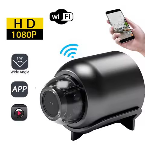 1080P HD X5 Mini WiFi Camera Included Sound Detector for Home Office 140 Degrees Micro Baby Monitor Night Vision IP Cam