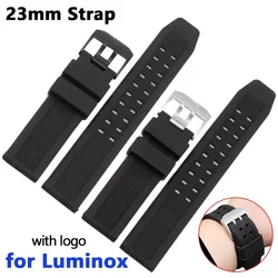 Soft Silicone Rubber Watch Strap 23mm for Luminox 7251 3050 3150 8800 8820 Men Sport Waterproof Replacement Bracelet Accessories