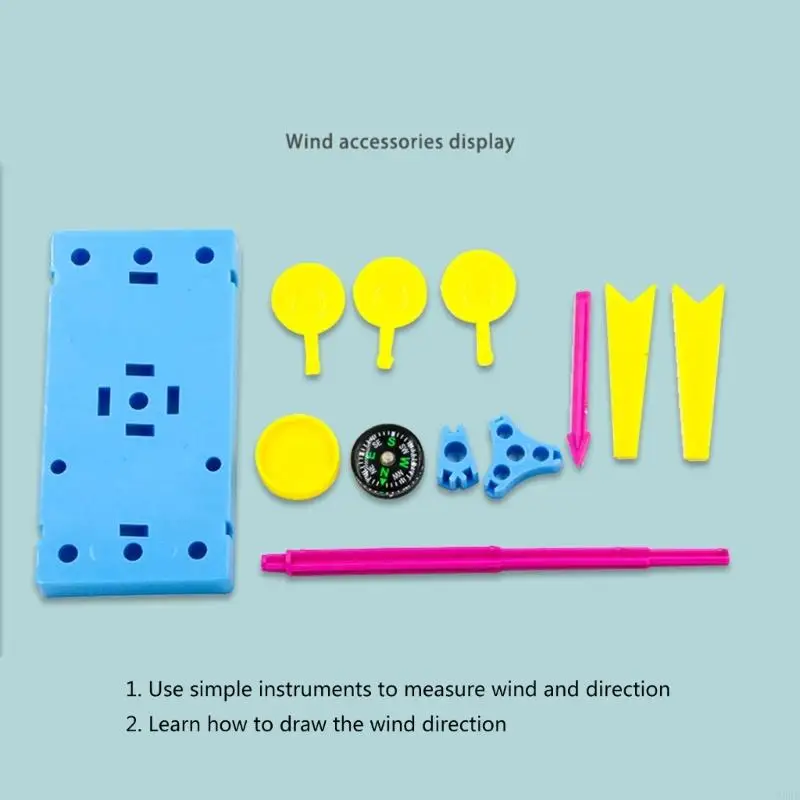 A9bd WeatherWind Vane Kids Science Toy Station Vanes AssemblyWeathervane