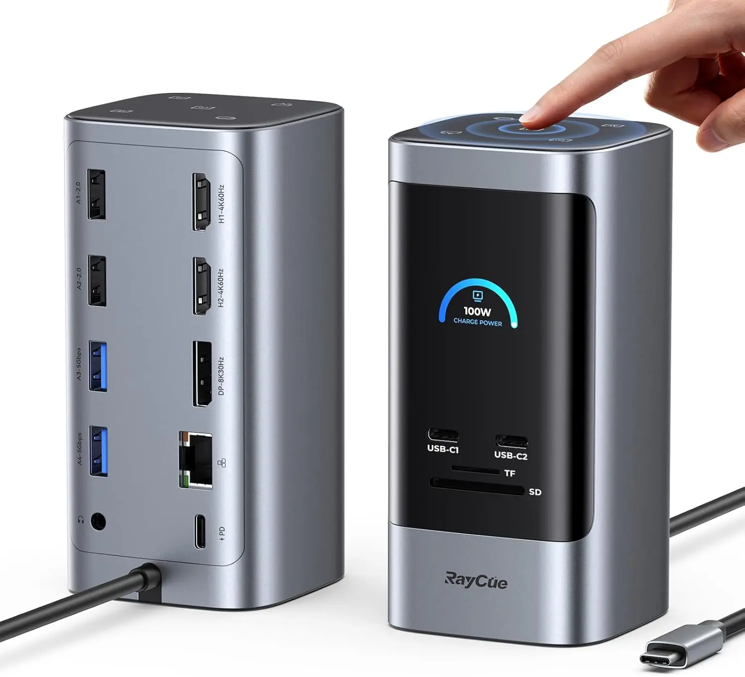 

15-in-1 Laptop Docking Station with Triple 8K Display, 6 USB Ports, Gigabit Ethernet & PD Charging