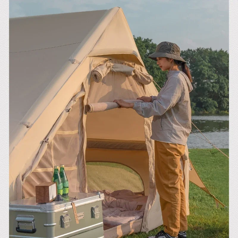 Namioty kempingowe rodzina wodoodporna nadmuchiwana składana namiot plażowy Glamping ultralekki sprzęt i akcesoria do wędrówek