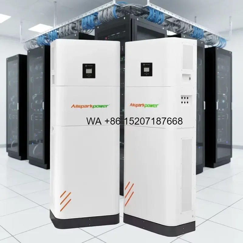 Wmwmnu 8kW 19.2kWh LiFePO4 All-in-one Solar Hybrid Inverter Plug and Play Grid Energy Storage System with CAN for Home