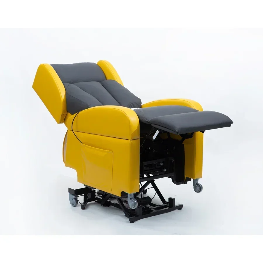 KFT-L100 Modern Metal Leather Cover Recliner Old Man Lift Massage Chair Furniture with Heated Function for Living Room