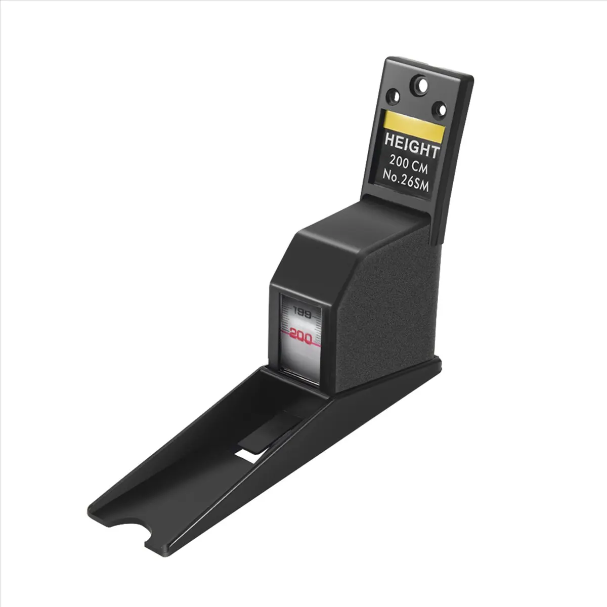 A77K 200Cm Stadiometer Black Wall Mounted Height Meter Growth Ruler Cm Metric Tape Measures