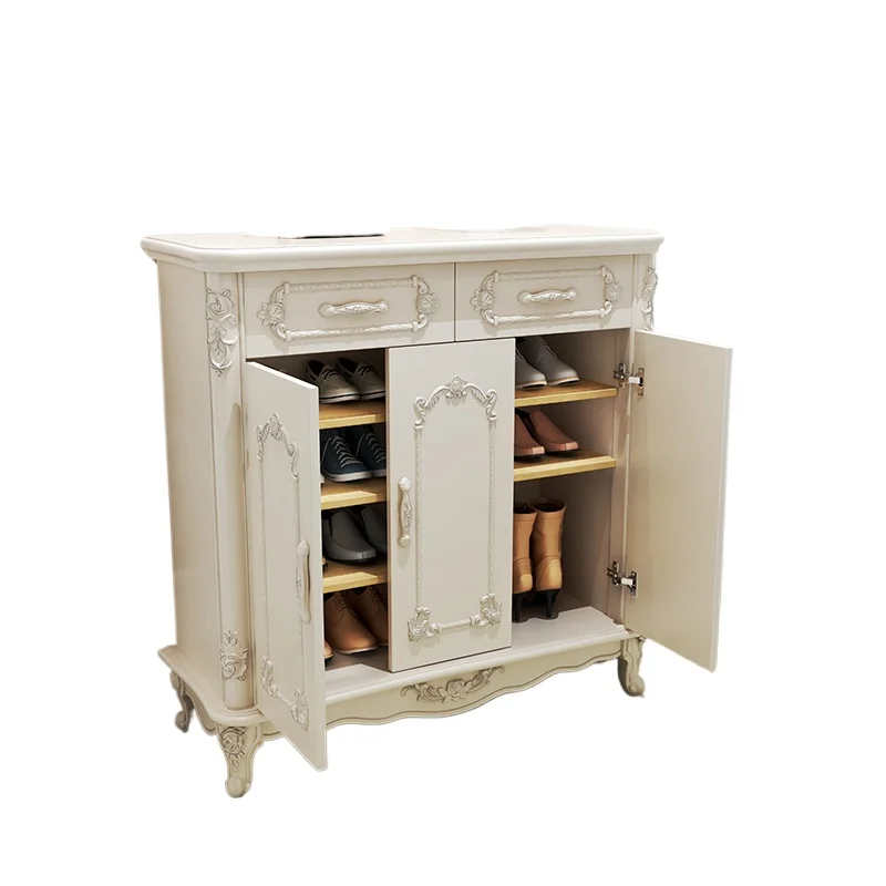 Dustproof Multifunctional Shoe Cabinet Design Solid Wood Shoe Cabinet Space Saving Luxury Schoenenrek Furniture For Home