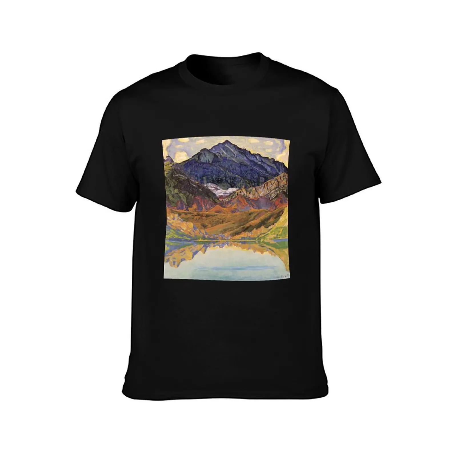 Ferdinand Hodler n.1 T-Shirt Simple Casual Short Sleeve Cotton T-Shirt
