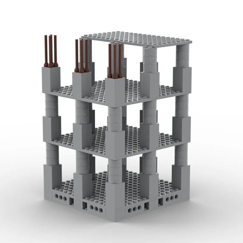 แบบจำลองอาคารเมือง โมเดลอาคารกำลังก่อสร้าง แบบจำลองอาคาร เทคโนโลยี แบบประกอบสำเร็จรูป ประกอบเองได้ ของขวัญ ของเล่น