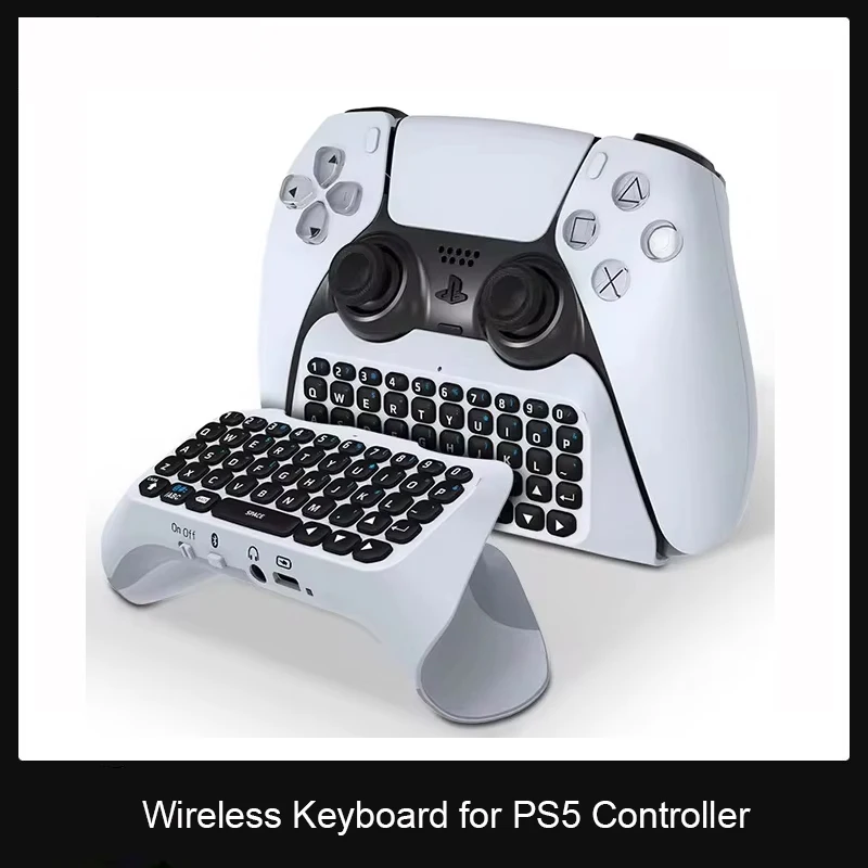 لوحة مفاتيح لاسلكية لوحدة تحكم PS5 مقبض لوحة مفاتيح بلوتوث خارجية للوحة مفاتيح بلوتوث Playstation5 ChatPad