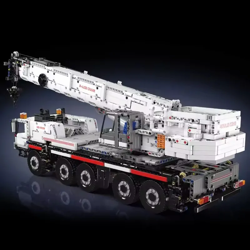 Mold King 18037 Technische vrachtwagen bouwsteen De gemotoriseerde tractor op wielen Set Assemblage baksteen speelgoed Kerstcadeau voor kinderen