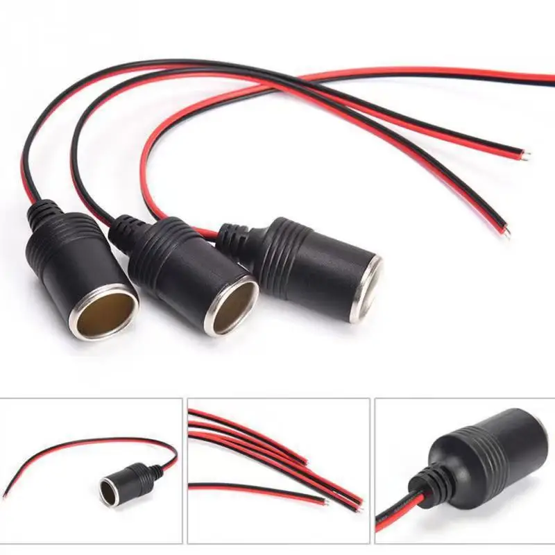 

16AWG 1 to 4 Car Cigarette Lighter Splitter Adapter Power Charger Port 12V/24V Cigarette Lighter Extension Cord Cable