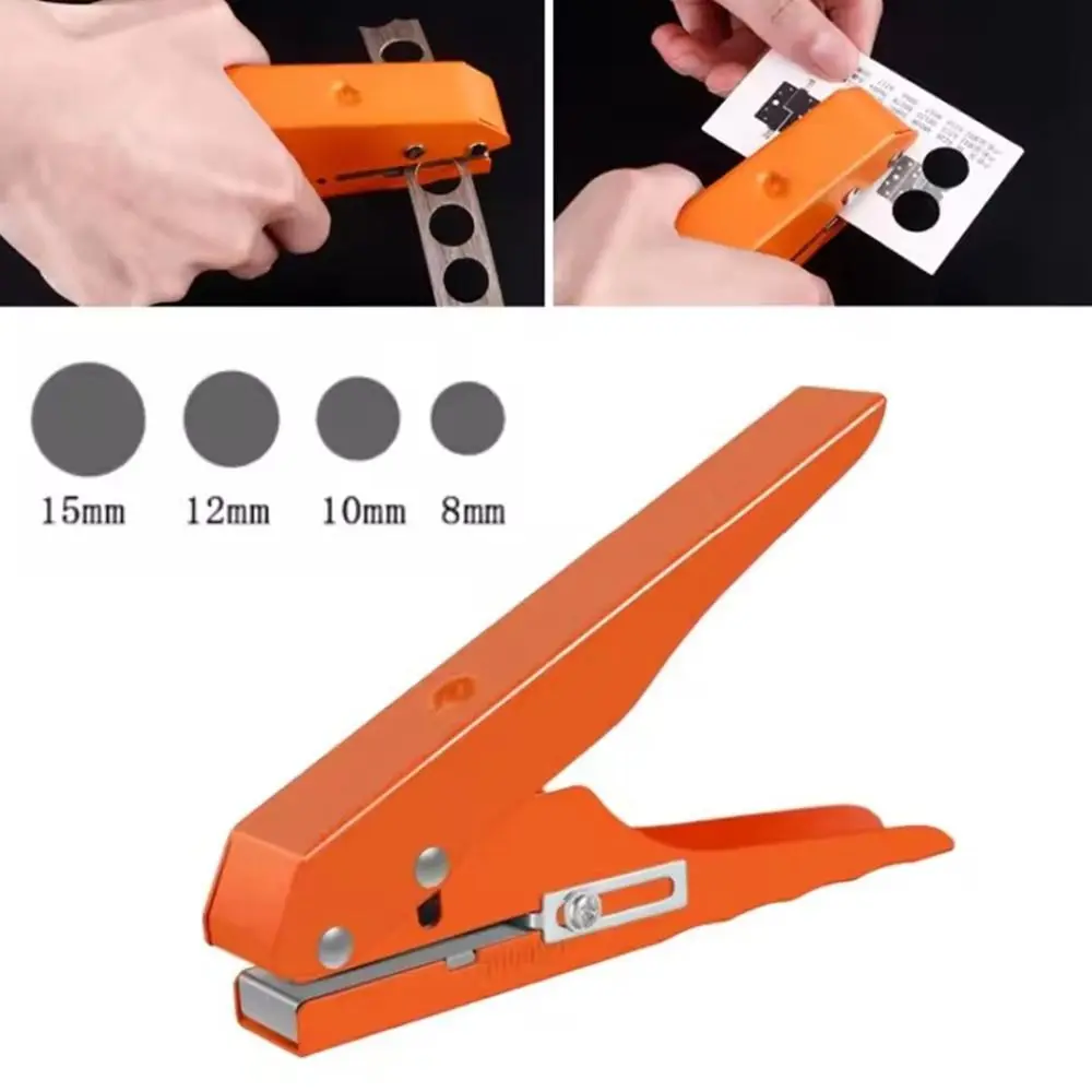 8MM 10MM 12MM 15MM Edge Banding Punching Pliers Round Durable Punching Tool Woodworking Tool Credit Photo Paper Card Corner
