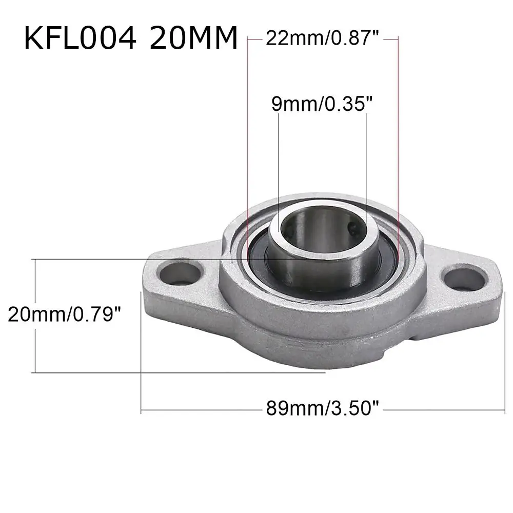 Self-aligning Mounted Block Housing 8mm 10mm 12mm 15mm KFL08 KFL10 KFL12 KFL15 ZINC Alloy Thrust Bearing Pillow Block Bearing