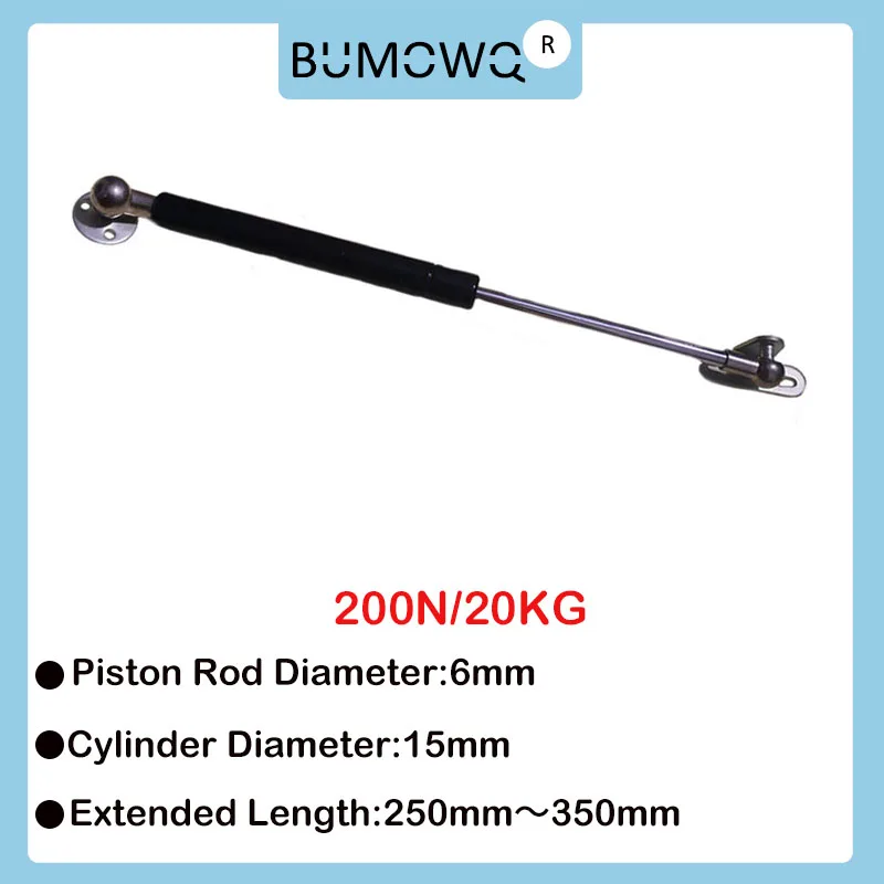 

1PC 250mm-350mm 20kg/200N Universal Strut Bars Furniture Strut Bar Gas Shock Absorber Hydraulic Lift Kitchen Cabinet Hinge