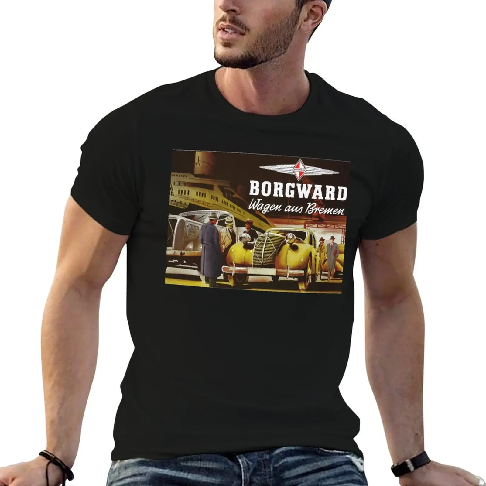 

Borgward 1941 car and truck advertisement T-Shirt cheap stuff anime stuff T-shirts for men cotton