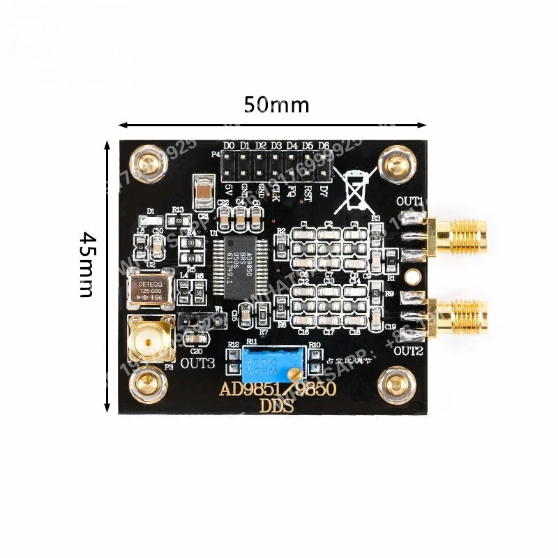 Módulo Ad9851 com Função DDS, Gerador de Sinal, Envio de Programa Compatível com o Módulo Ad9850 Lite