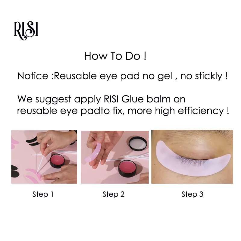 RISI Eyelash Perm Silicone Eye Pads Eyelash Lash Lifting Curler Patch Tools Under Eye Patches Lash Lift Pads Silicone