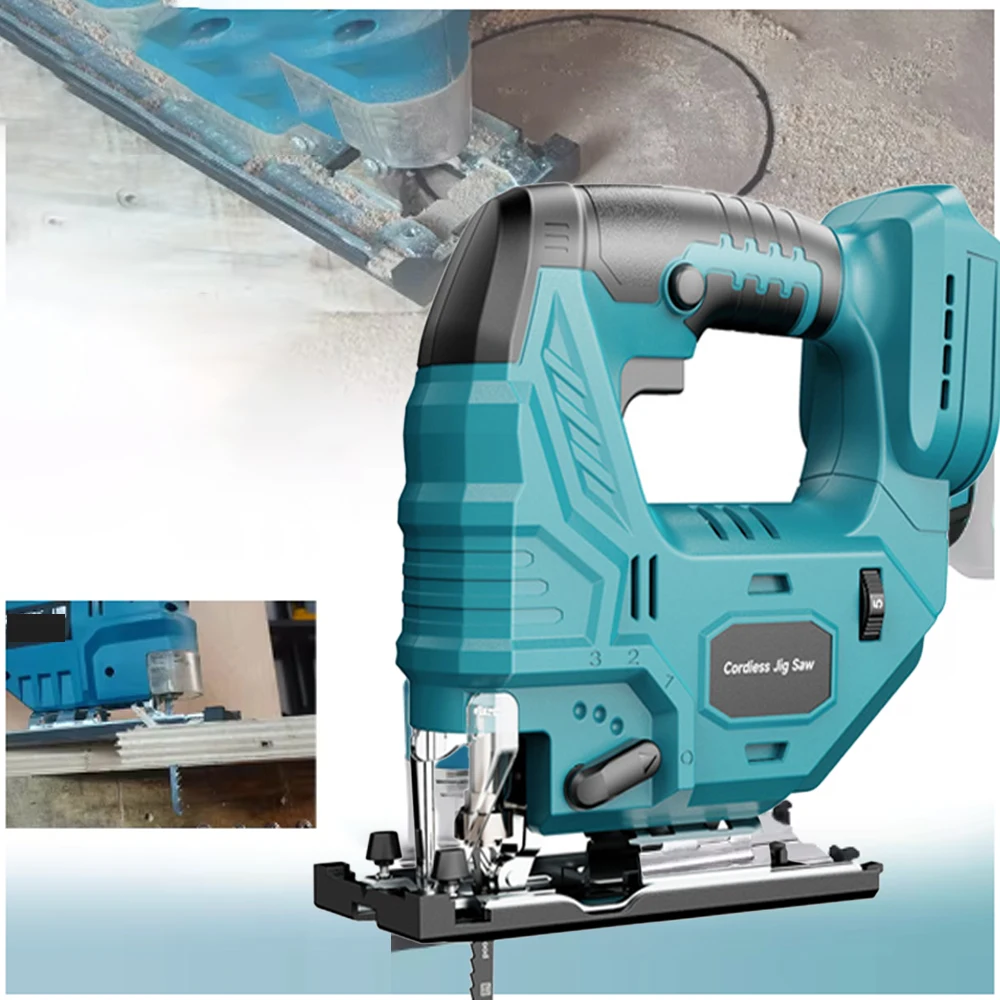 

Бесщеточный лобзик 3500 об/мин, 1000 Вт, 26 мм, электрический аккумуляторный лобзик, лезвие для резки труб, деревообрабатывающий электроинструмент для батареи Makita 18 В