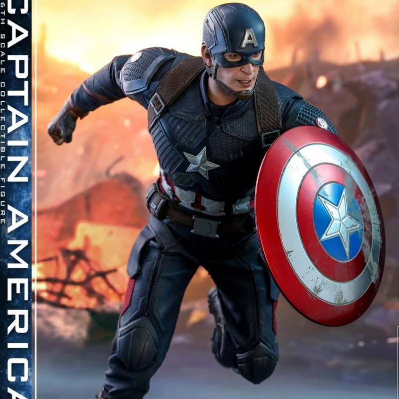 Endgame Captain America Steve Rogers In-stock  Original Hot Toys Marvel Avengers  1/6 Anime Action Figure Collection Model Toy