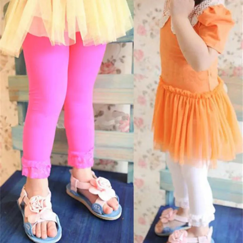 5 шт./партия, леггинсы для девочек 3- 10 лет