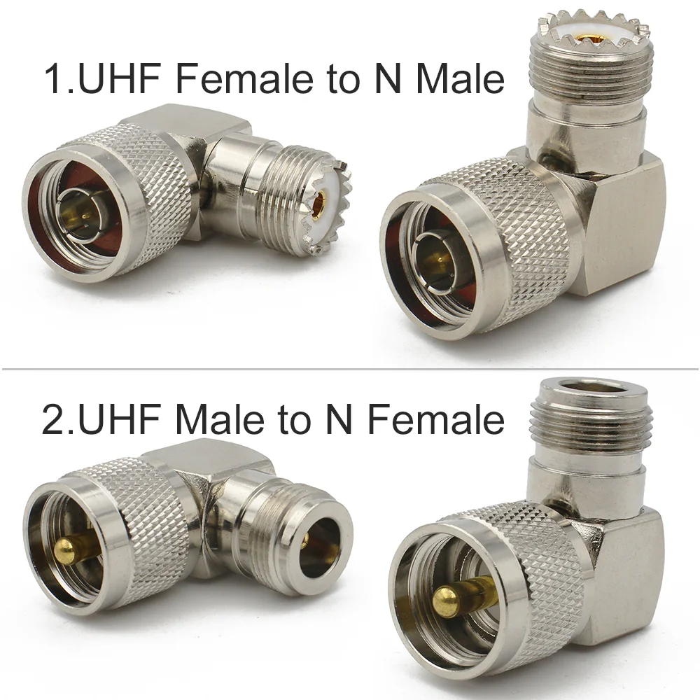 PL259 SO239 to UHF connector UHF to N adapter N Male Plug & Female Jack Straight & Right Angle RF Coaxial Connector